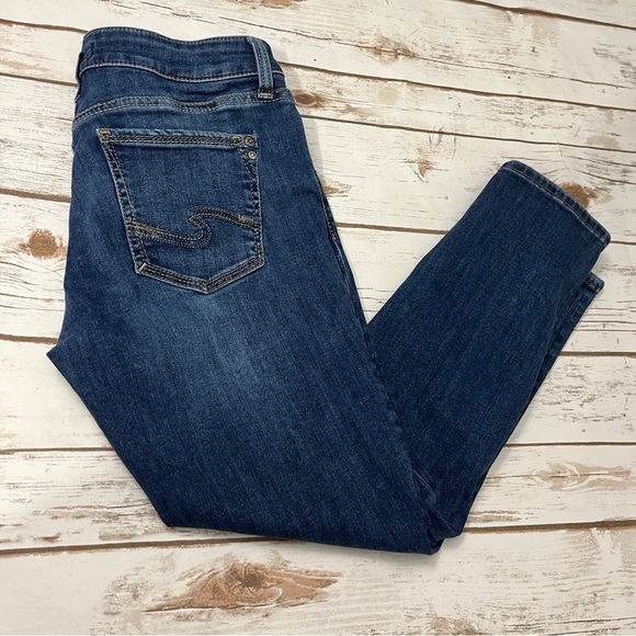 Silver‎ Suki Skinny Crop Jeans Size 28 l 25 - Picture 15 of 15